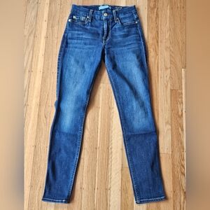 7 For All Mankind B(Air) Denim Blue Ankle Skinny Jeans Size 24